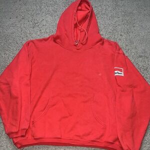 VTG Marlboro Country Store Hoodie Mens Small Red Hoodie Sweatshirt 90s Retro